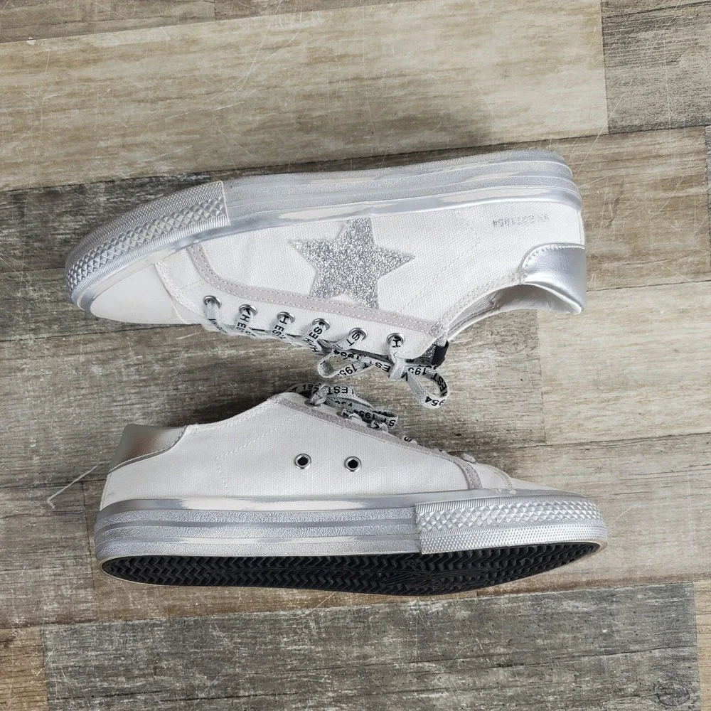 Vintage Havana Alive Shoes Womens Sz 8.5 Glitter Lace Up Sneaker